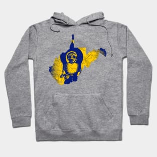 WV Monster #5 Blue and Gold Hoodie